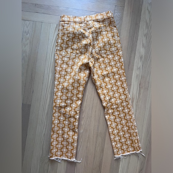Zara printed boho yellow denim - Picture 4 of 5
